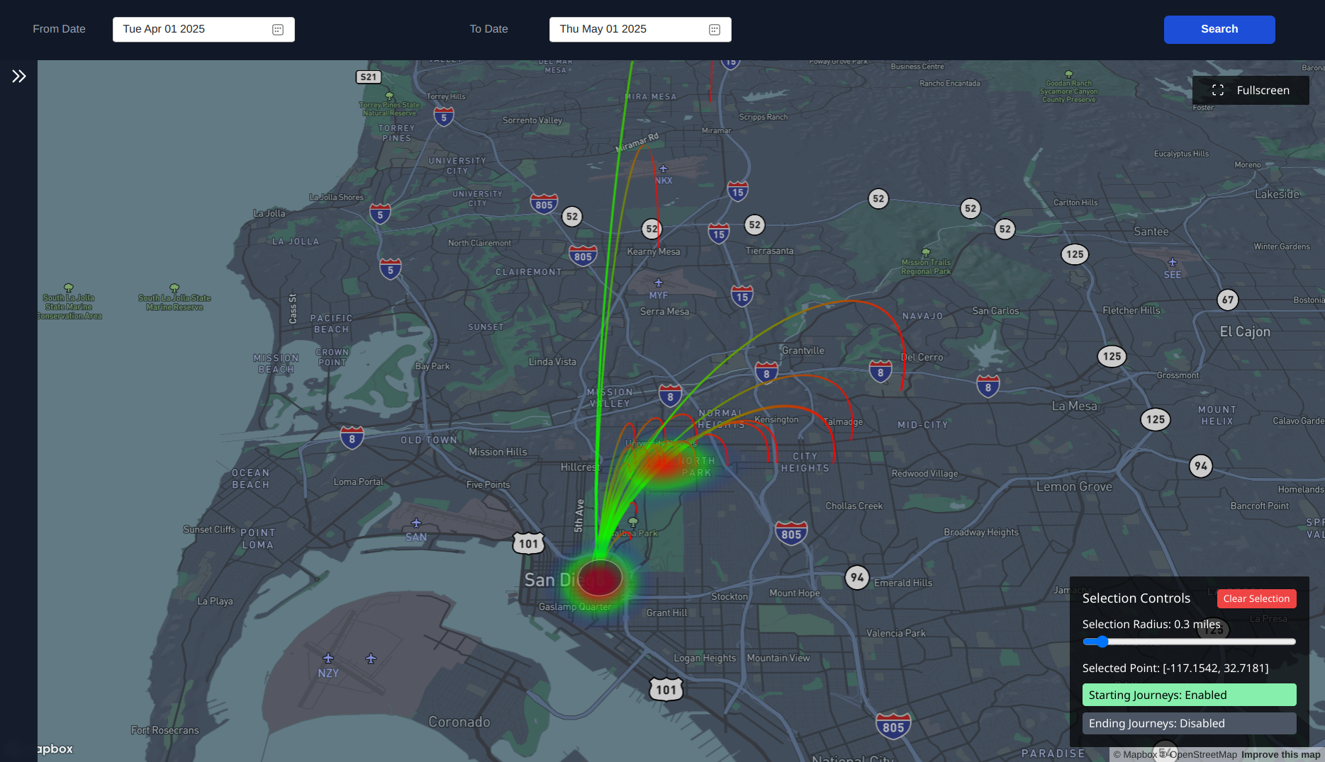 Selection Control Interface